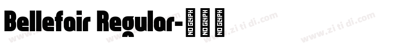 Bellefair Regular字体转换